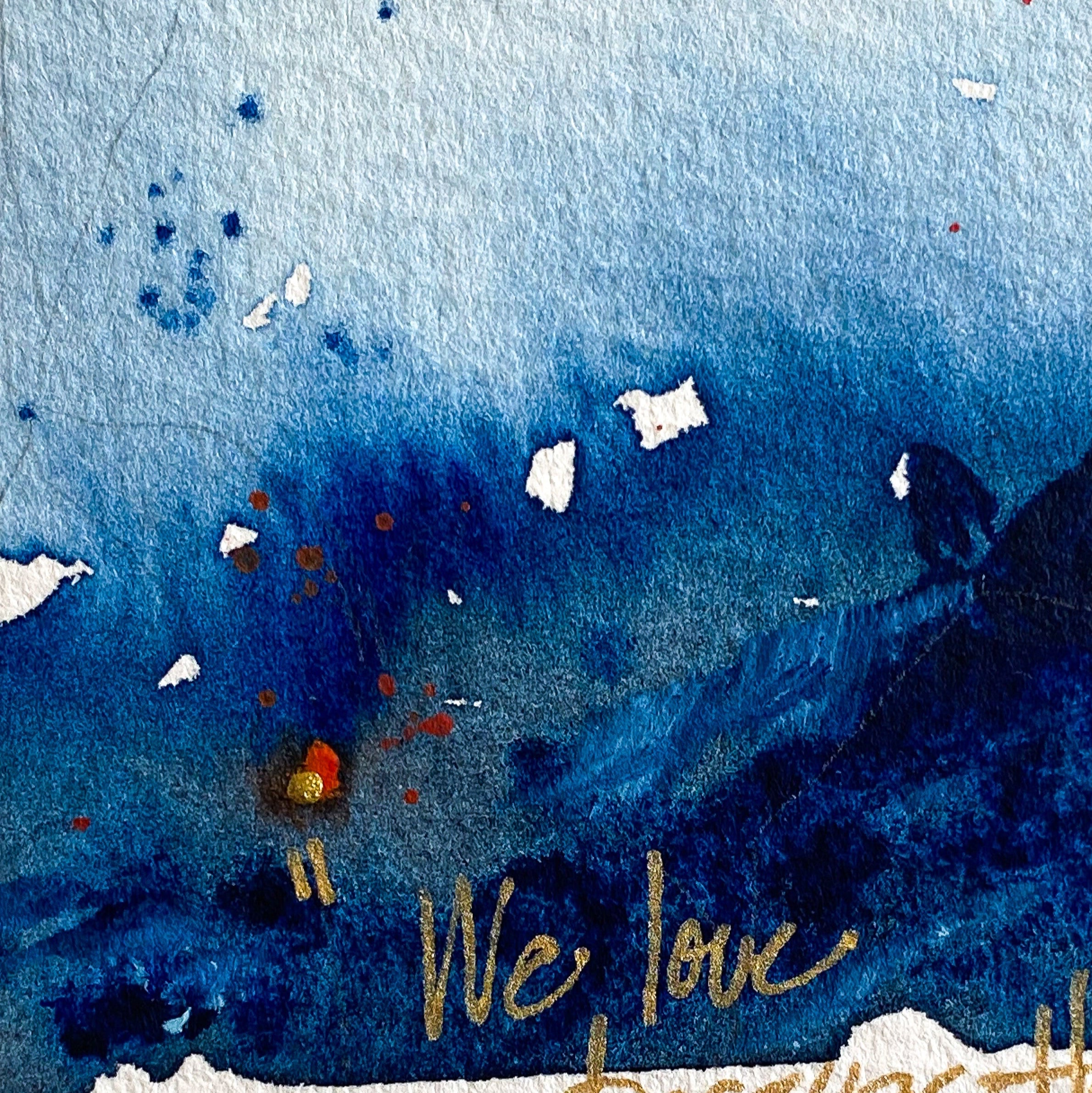 Scripture Painting: "1 John 4:19"