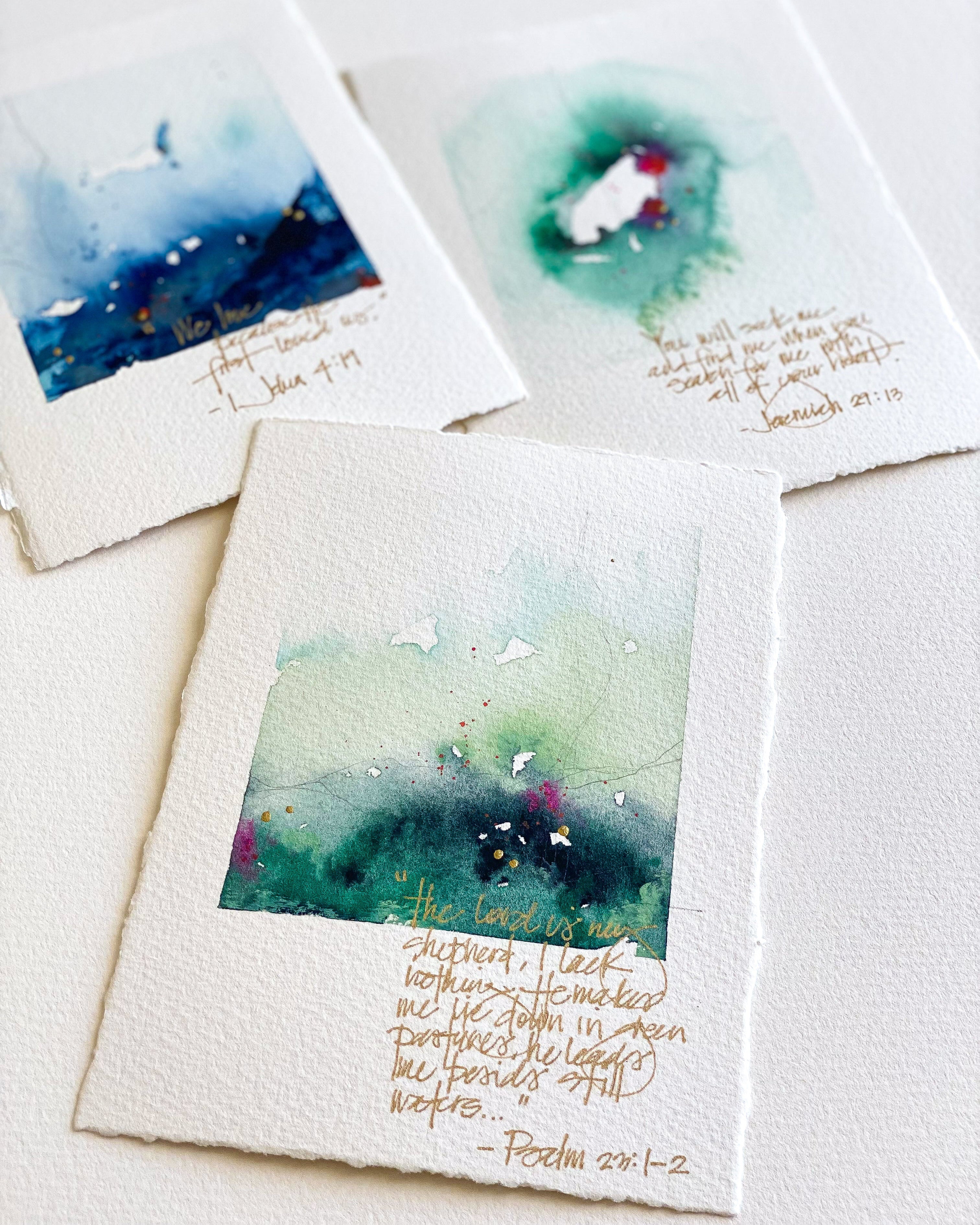 Scripture Painting: "Psalm 23:1-2"