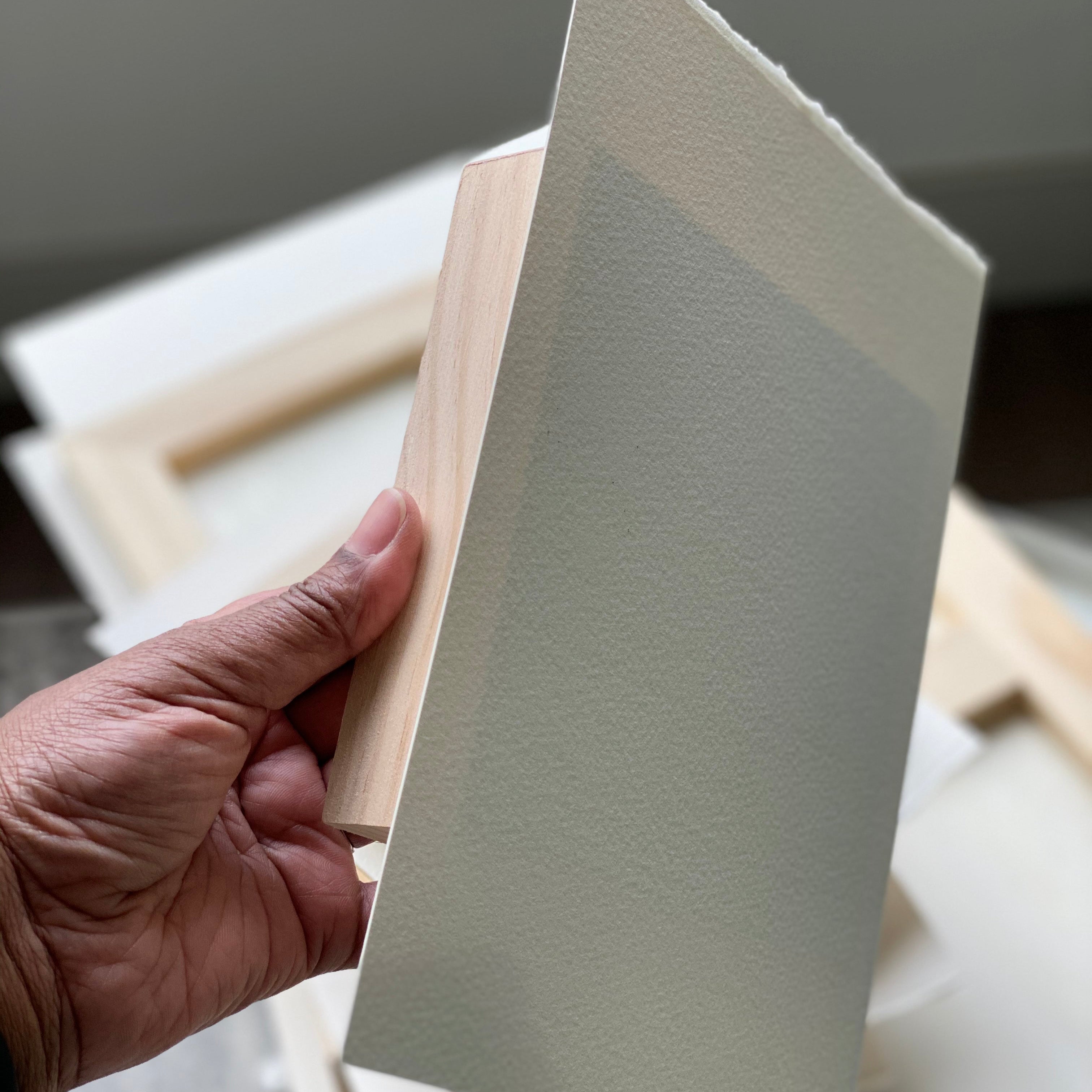 Digital Download: Watercolor Paper on Wood Panel