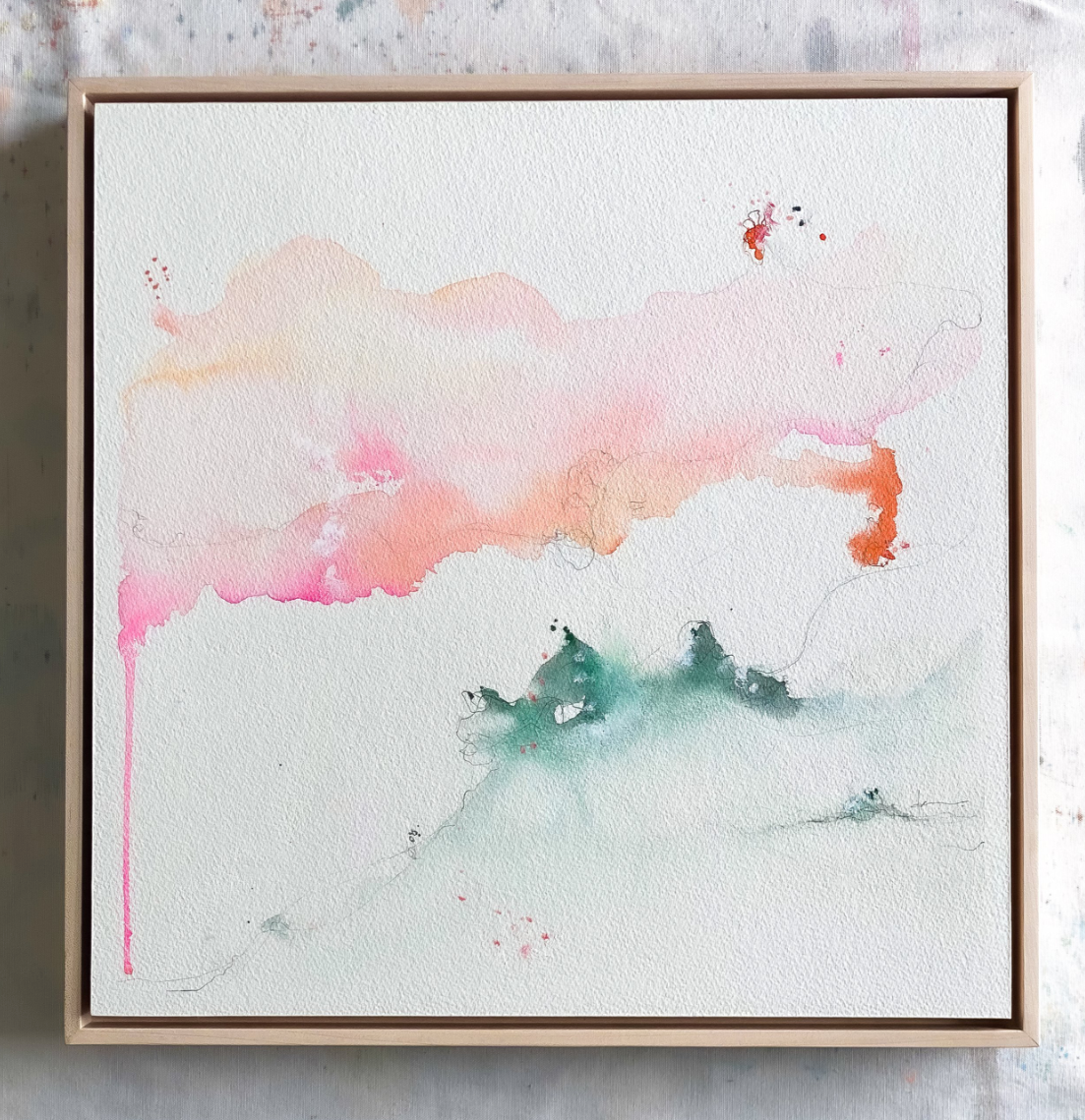 Stillness No. 1 - 18"x18" Framed